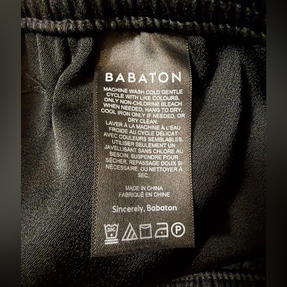 Babaton Parker Palazzo Wide-Leg Pants Black | Minimal Chic | Size S - Picture 8 of 9